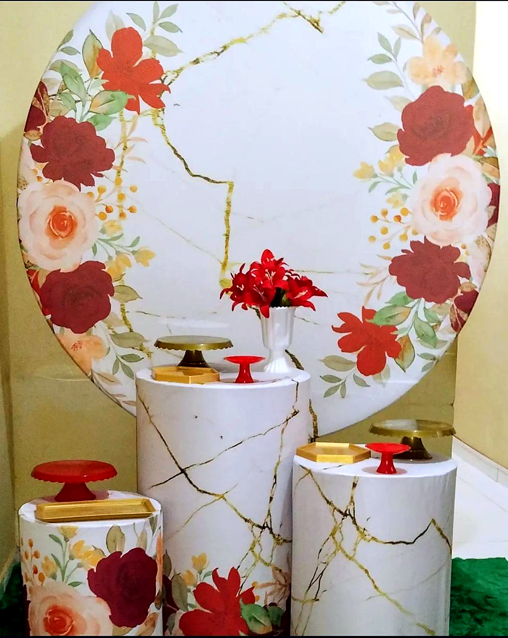 Kit de decoração floral da JSilva Sonhos